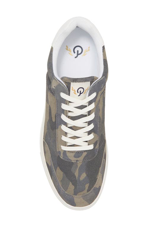 Shop Official Program Clean Cupsole Camo Sneaker In Camo/white