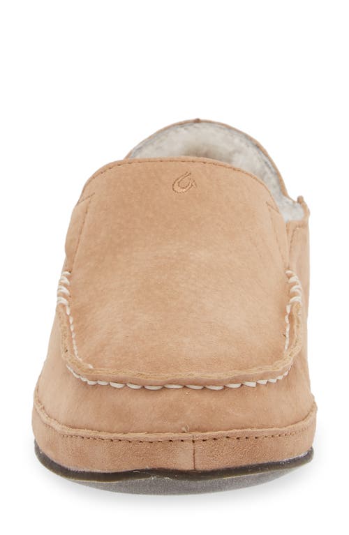 Shop Olukai Nohea Nubuck Slipper In Tan/tan