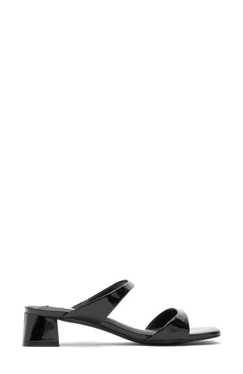 Shop Steve Madden Azriel Slide Sandal In Black Patent