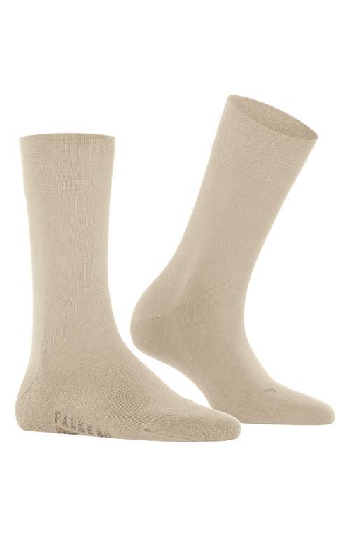 Shop Falke Sensitive New York Crew Socks In Cream