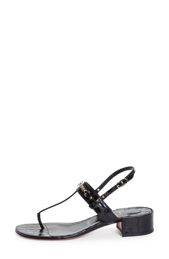 Shop Christian Louboutin Mj Thong Sandal In Black