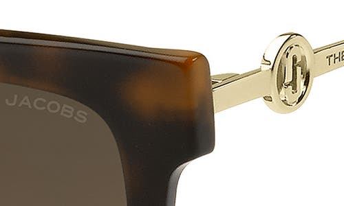 Marc Jacobs 55mm Square Sunglasses In Havana 2