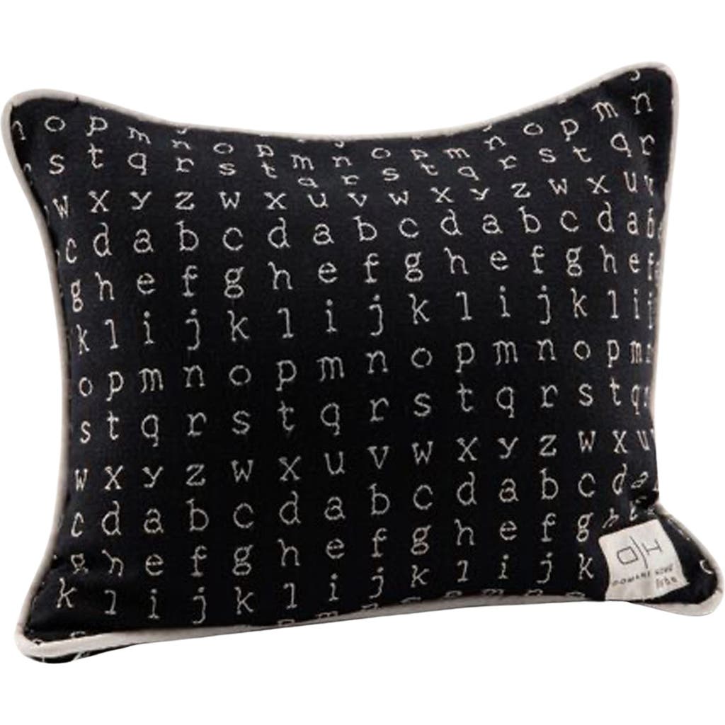 Domani Home Abc Accent Pillow Cover In Black/white