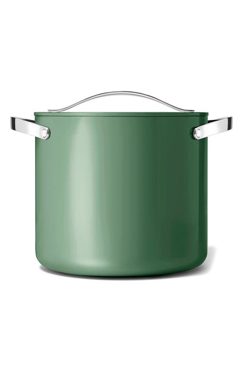 Caraway Nonstick Ceramic 12-quart Stockpot With Lid In Sage