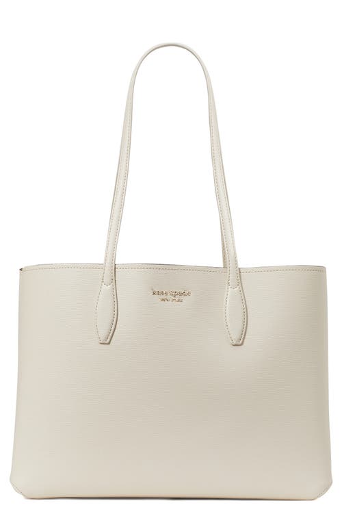 Kate Spade New York All Day Crossgrain Leather Large Zip Top Tote