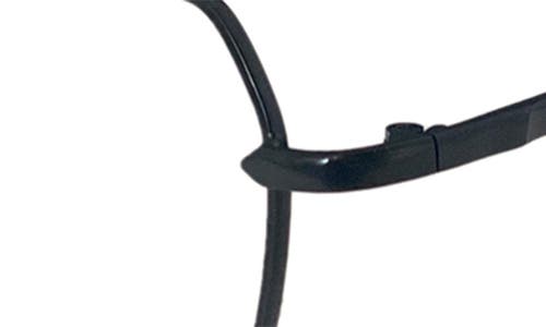 Fifth & Ninth Loki 51mm Geometric Blue Light Blocking Glasses In Black/clear