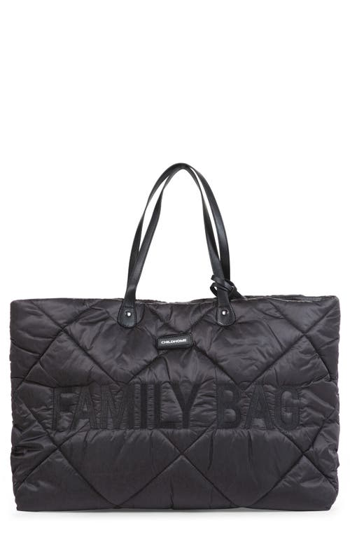 CHILDHOME Family Bag Large Quilted Diaper Bag in Puffer Black at Nordstrom