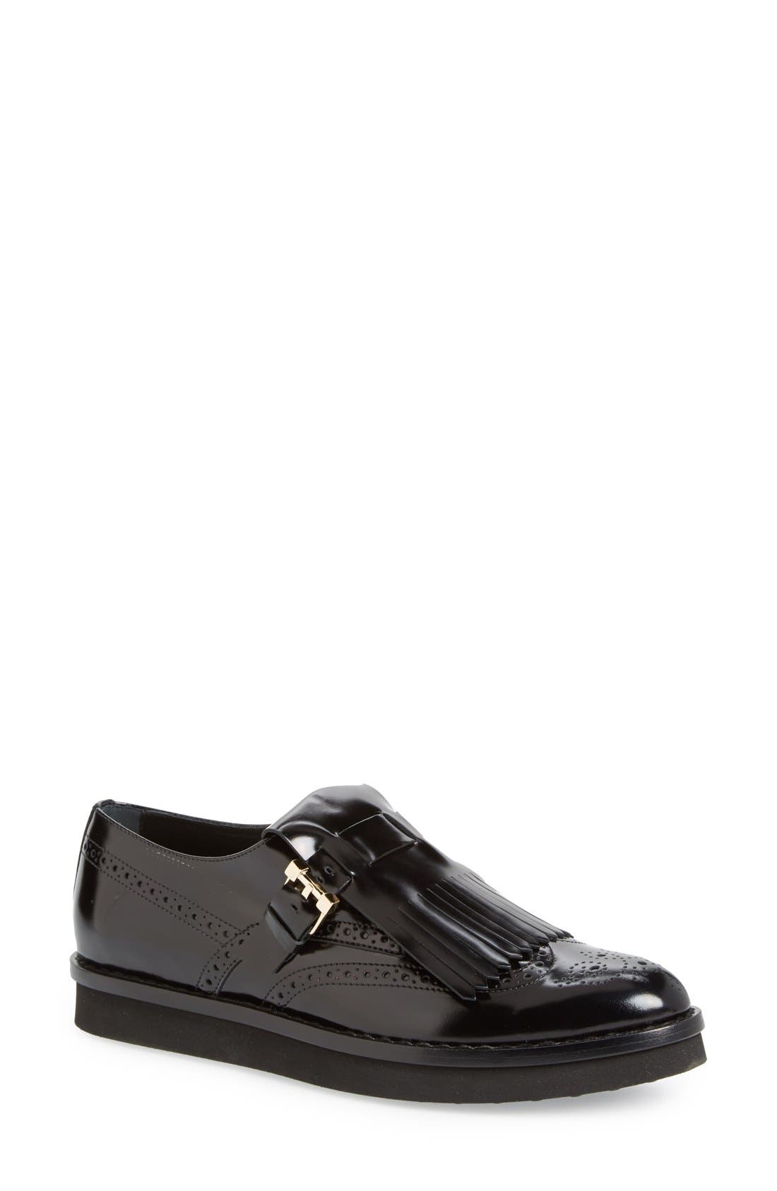 Tod's Kiltie Fringe Wingtip Loafer (Women) Nordstrom