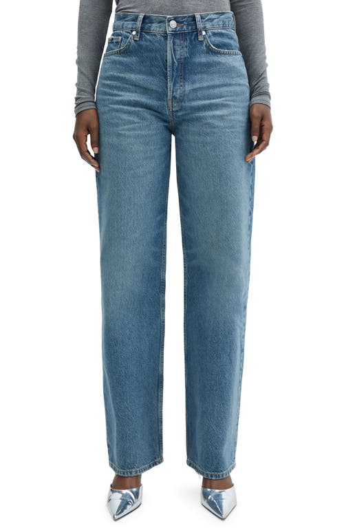 MANGO Wide Leg Jeans Medium Vintage Blue at Nordstrom,
