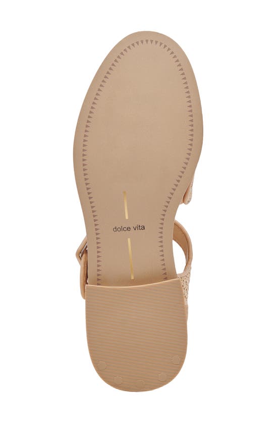 Dolce Vita Holis Womens Cushioned Footbed Leather Strappy Sandals In Light Natural Raffia
