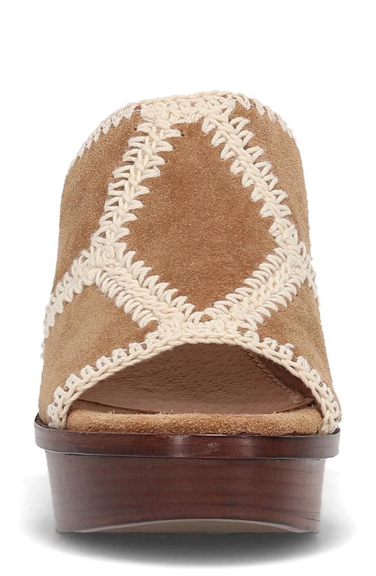 Shop Frye Pipa Crochet Platform Sandal In Almond