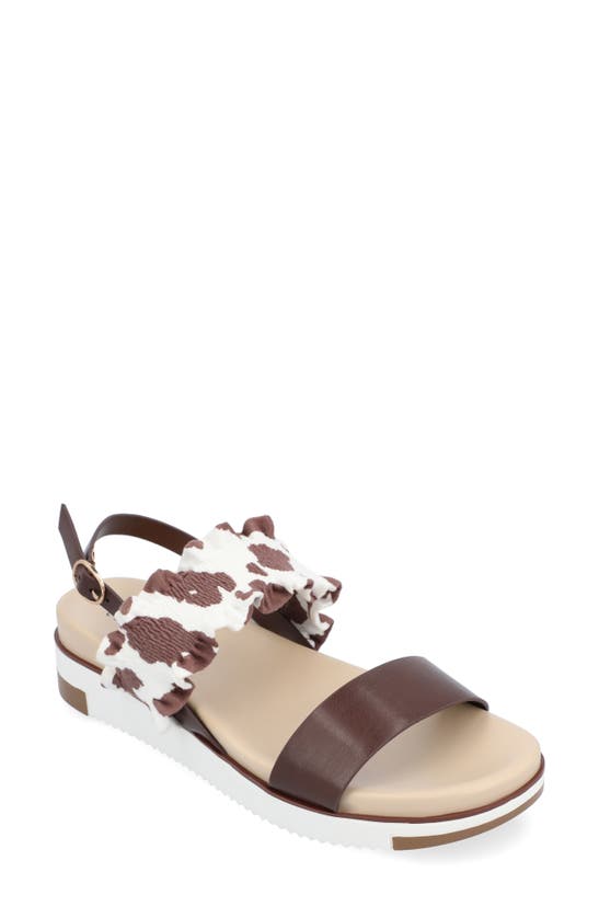 Journee Collection Riya Sandal In Brown