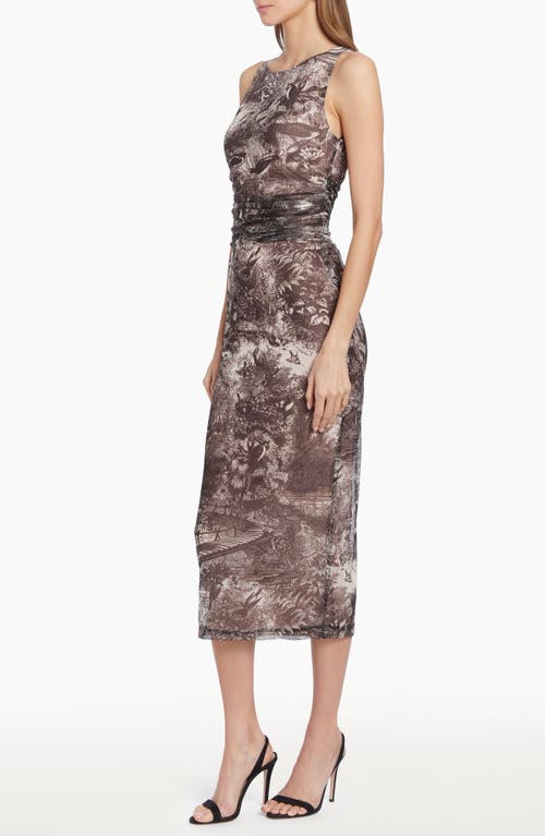 Shop Amanda Uprichard Tiffany Sleeveless Stretch Cocktail Dress In Sparrow