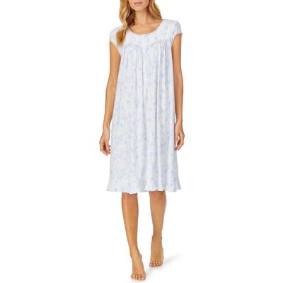 Eileen West Waltz Floral Nightgown, White