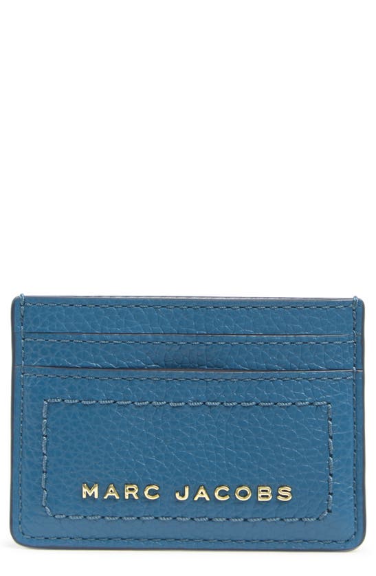 Marc Jacobs Leather Card Case In Stellar