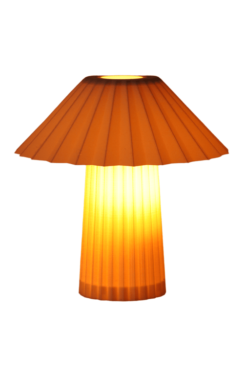 Sofiest Designs Umbrella Table Lamp In Orange Peel