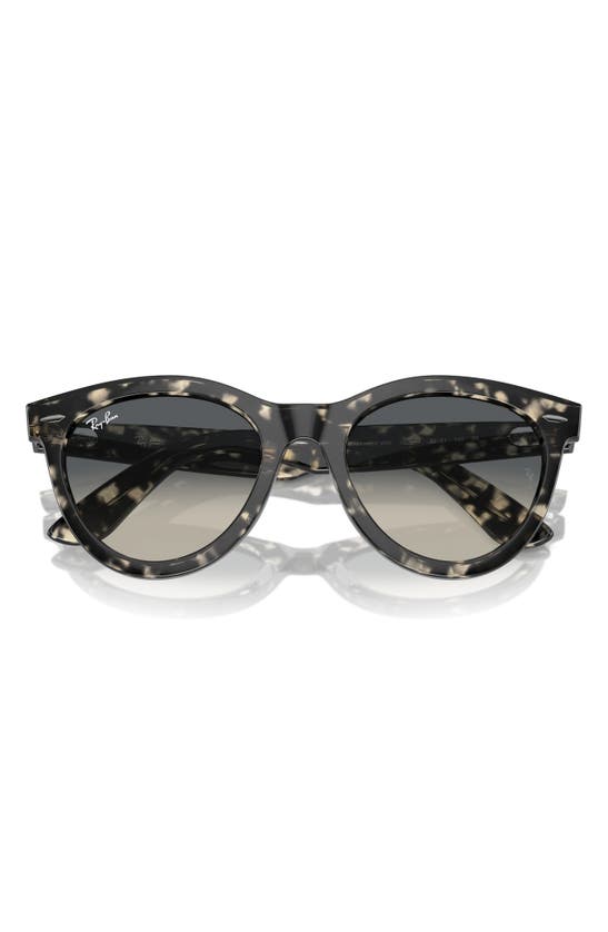 Shop Ray Ban Ray-ban Wayfarer Way 54mm Gradient Oval Sunglasses In Gunmetal Tort