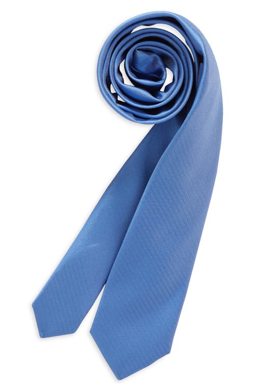 Nordstrom Kids' Ugo Solid Satin Tie in Blue Ugo Satin at Nordstrom