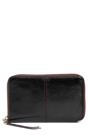 Hobo Rave Leather Wallet In Black