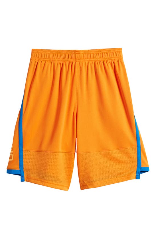 Shop Under Armour Kids' Ua Stunt 3.0 Performance Athletic Shorts In Atomic