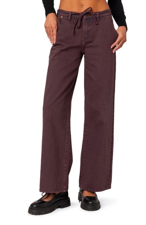 lululemon athletica, Pants & Jumpsuits, Lululemon Align Wide Leg 23 In  Soft Cranberry