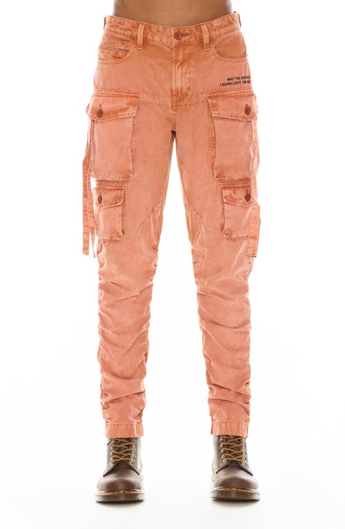 Cult of Individuality Rocker Slim Straight Leg Cargo Pants in Rust at Nordstrom, Size 33 X