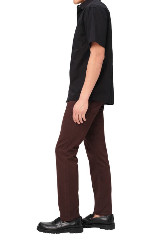 Warp & Weft Warp+weft Ams Slim Fit Stretch Cottonpants In Americano