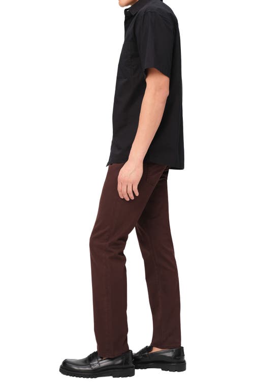 Shop Warp & Weft Warp+weft Ams Slim Fit Stretch Cottonpants In Americano