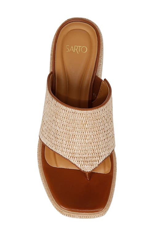 Sarto By Franco Sarto Ferrara Platform Sandal In Natural