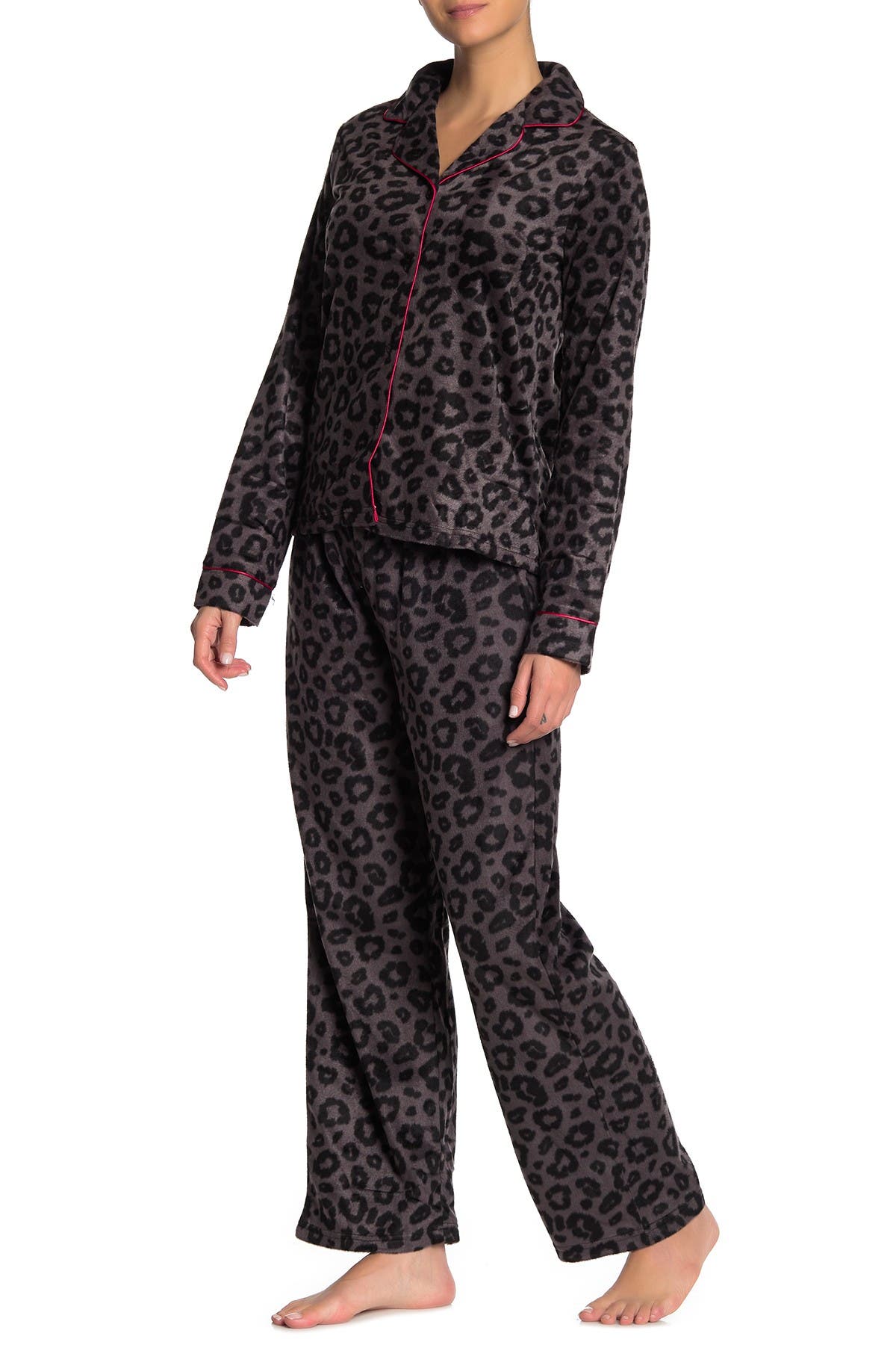 Tahari Essentially Yours Fleece 2Piece Pajama Set Nordstrom Rack