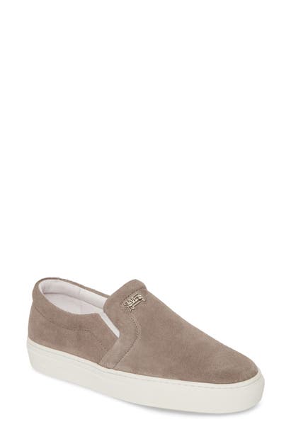 Swear Maddox Slip-on Sneaker In Taupe Suede