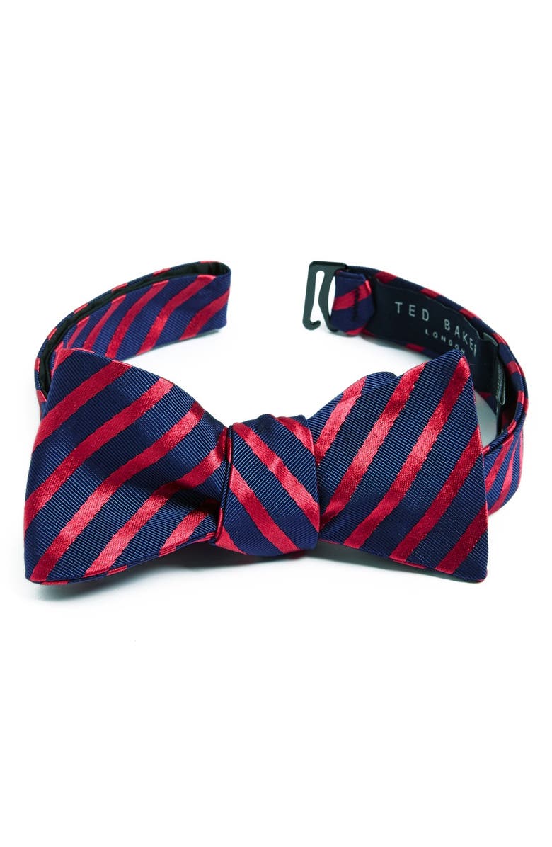 Ted Baker London Stripe Silk Blend Bow Tie | Nordstrom