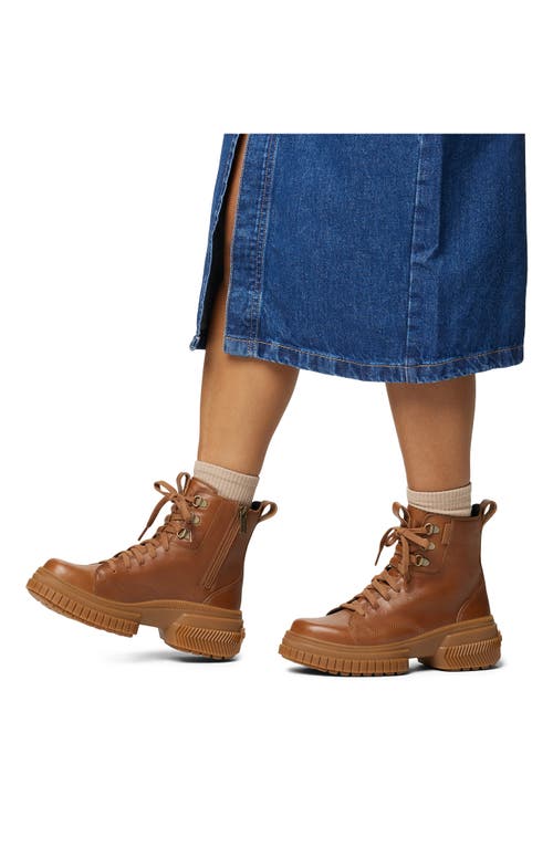 Sorel Ona Ave Lace Boots Velvet Tan/gum 2 In Velvet Tan/gum