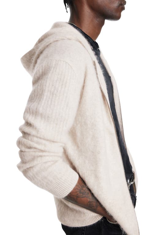 Shop John Varvatos Catherine Hooded Cashmere Zip Cardigan In Wheat