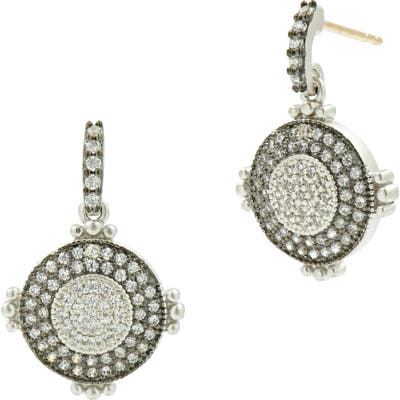 Freida Rothman Signature Pave Drop Earrings
