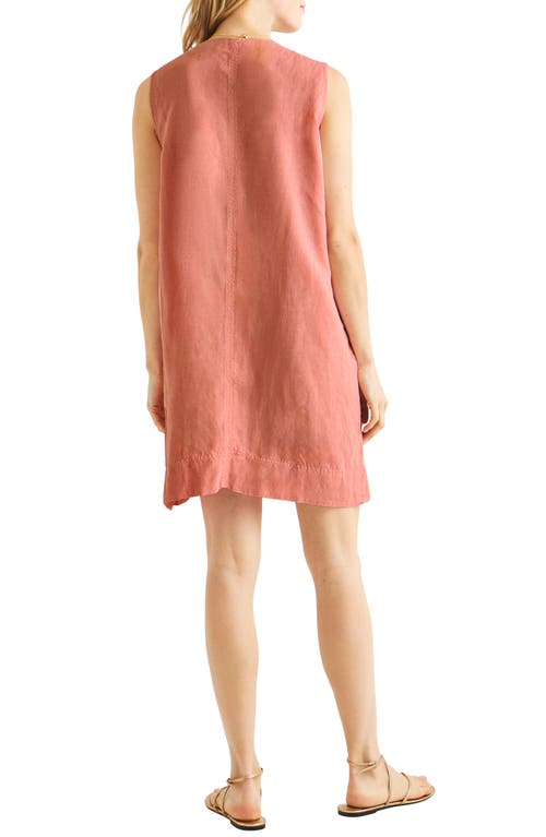 Shop Splendid Dawson Linen Blend Minidress In Sunset