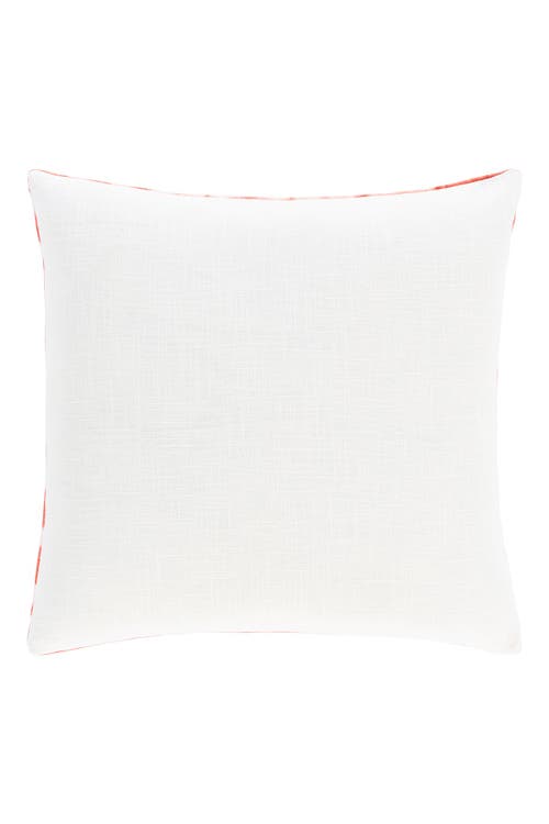 Shop Surya Suji Pillow Cover In Burnt Orange/white