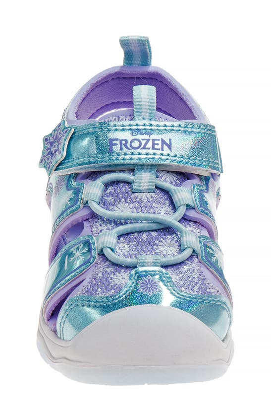 Shop Josmo Kids' Frozen Sport Sandal In Light Blue Lilac