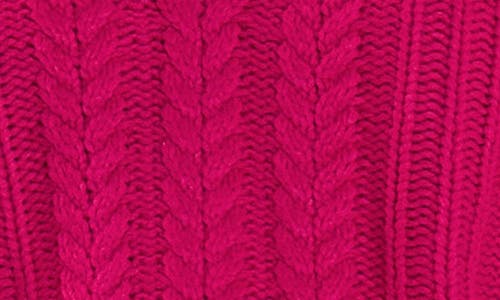 English Factory Cable Stitch Sweater Vest In Magenta