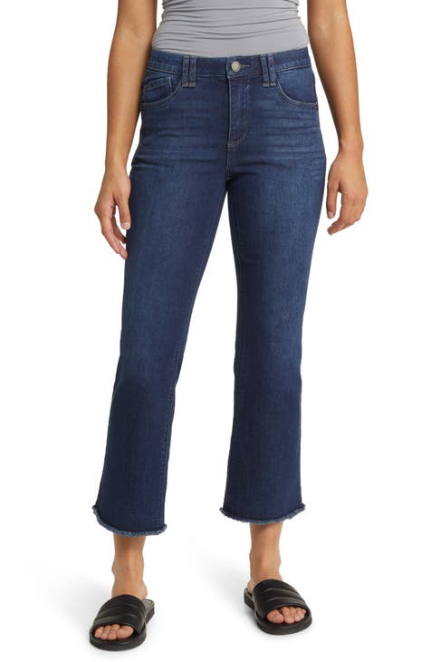 Teen Girls Mid Rise Cropped Flare Jeans