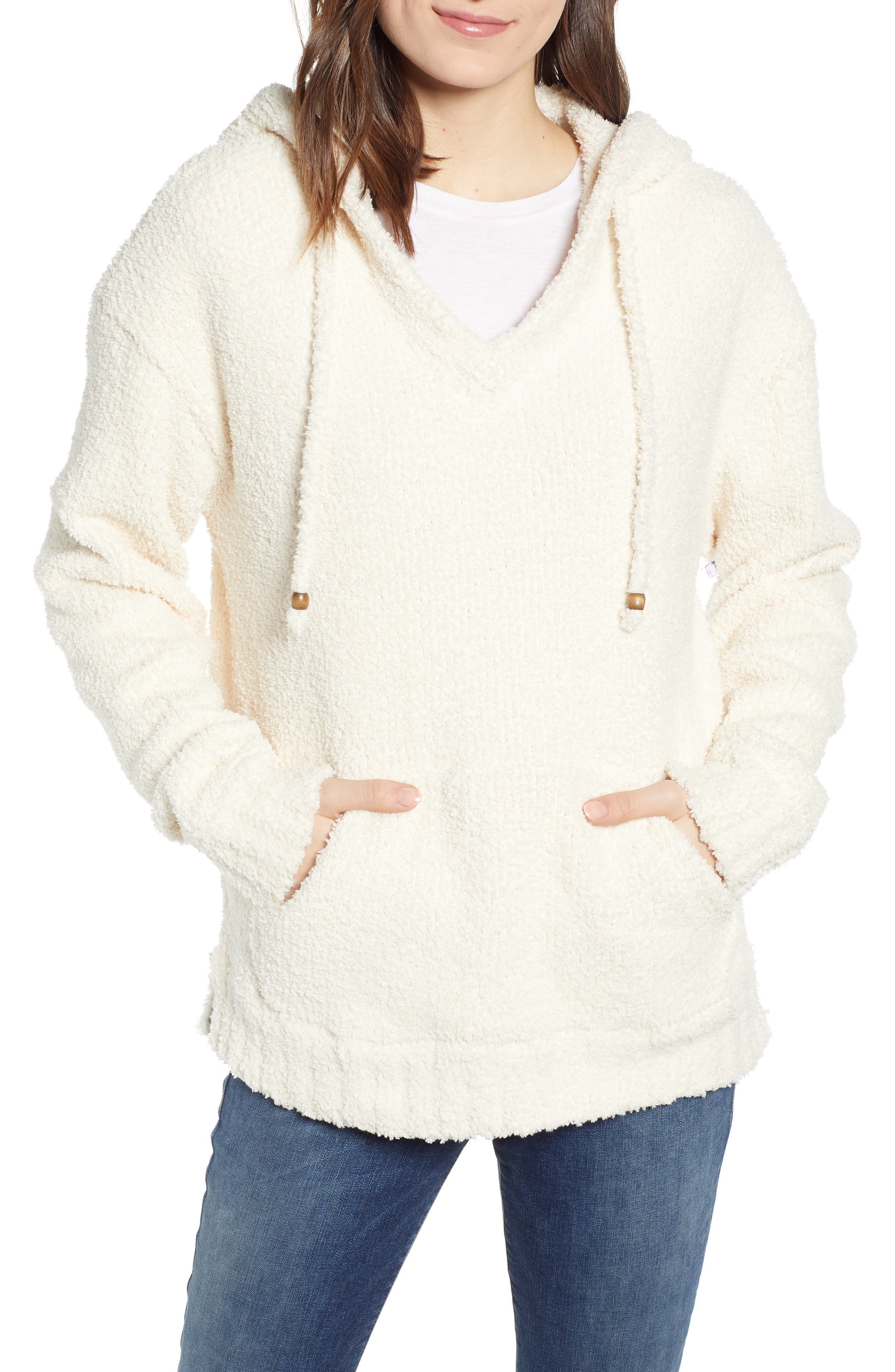 thread and supply cozy fleece hoodie