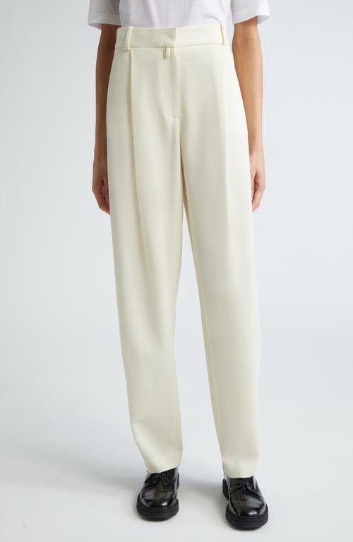 Shop Partow Madison Virgin Wool Twill Pants In Ivory