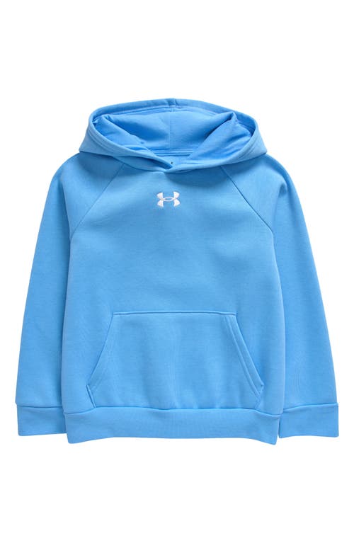 Shop Under Armour Kids' Rival Fleece Hoodie In Horizon Blue//white