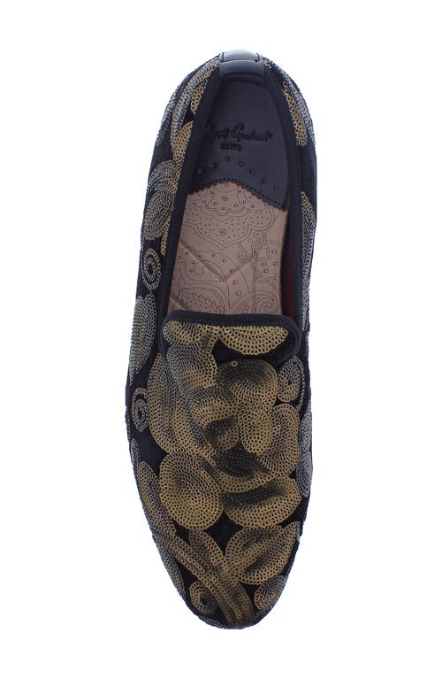 Robert Graham Kintsugi Dress Slippers In Black/gold