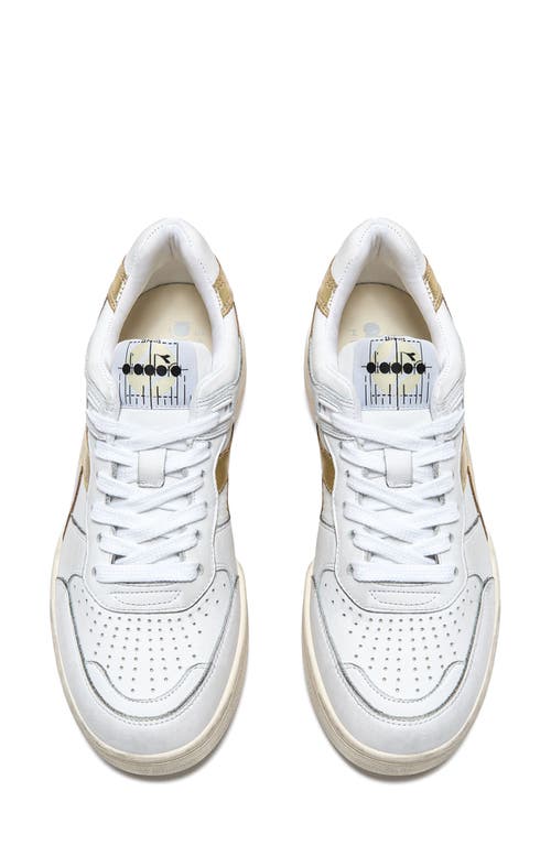 Diadora B.560 Laminated Sneaker In White