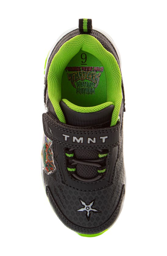 Shop Josmo Kids' Tmnt Light Up Sneaker In Black/ Lime