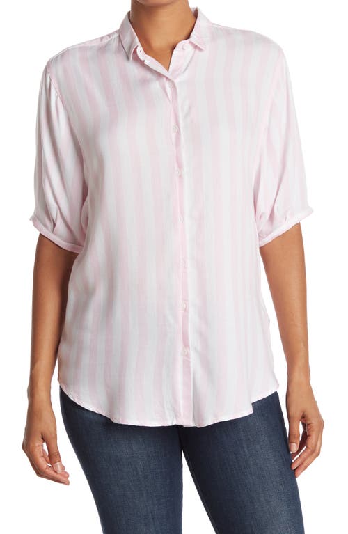 beachlunchlounge Better Late Short Sleeve Shirt at Nordstrom,