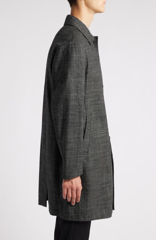 Shop Canali 90th Anniversary Regular Fit Wool, Silk & Cashmere Tweed Car Coat In Charcoal