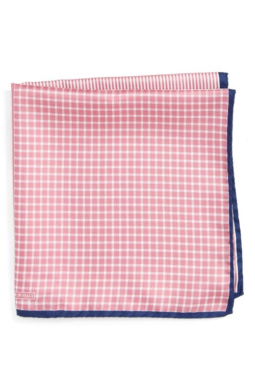 Panel Silk Pocket Square in Pink