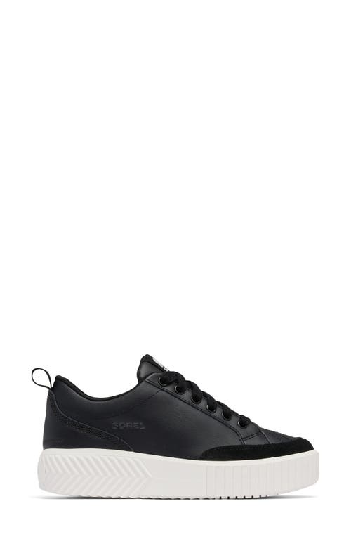 Sorel Ona Ave Waterproof Low Top Sneaker In Black/sea Salt